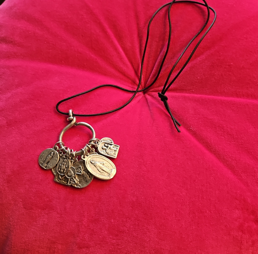 Modern Catholic Charm Pendant